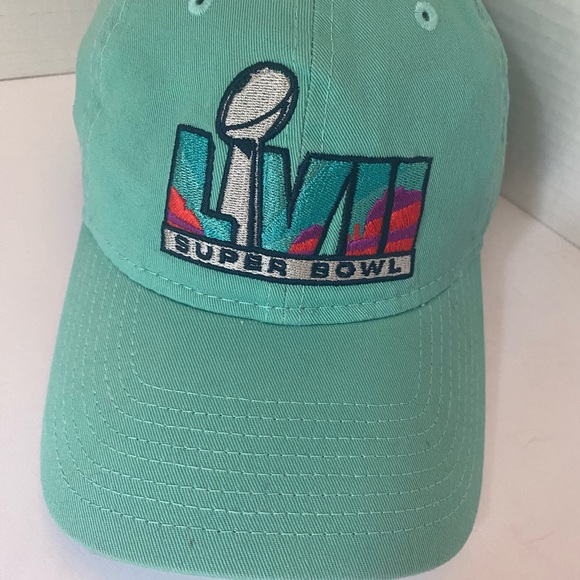 MENS KANSAS CITY CHIEFS SUPER BOWL CAP WINNER LVII  2023  AQUA & ORANGE PURPLE - Picture 8 of 8